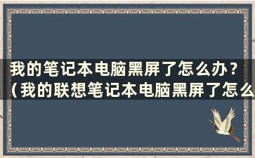 我的笔记本电脑黑屏了怎么办？ （我的联想笔记本电脑黑屏了怎么办）